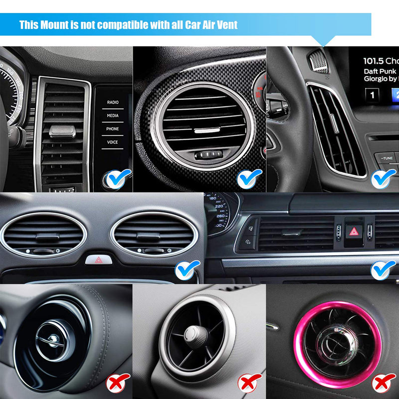 [Australia - AusPower] - Phone Holder for Car, WizGear Car Phone Mount Air Vent Cell Phone Holder for Car, Air Vent Phone Holder for Car with Twist Lock Base Compatible with iPhone Xs/XS Max / 8/7 / 6, Galaxy S and More 