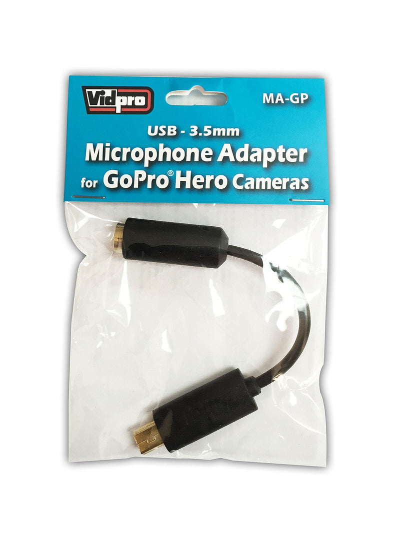 [Australia - AusPower] - Microphone Adapter for GoPro Hero3 and Hero4 Only 3.5mm to USB Mini 