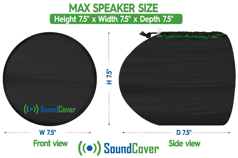 [Australia - AusPower] - 2 Small Speaker Covers for Round 4" 5" Marine Power Boat ATV Wake Board Tower Pod Speakers - Fits Boss, Rockville, Kicker, Pyle & NOAM NUTV5 Speakers, Sold in Pairs 