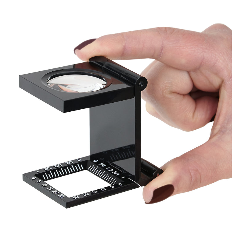 [Australia - AusPower] - Carson LinenTest 6.5x20mm or 5x30mm Folding Loupe Magnifiers For Stitch Counting, Printing, Fabric Identification, Inspecting Small Parts and More (LT-20 or LT-30) 5x30mm (LT-30) 