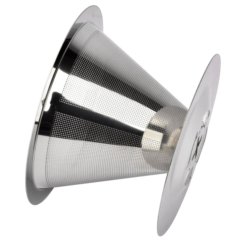 [Australia - AusPower] - NKOVE Pour Over Coffee Dripper Stainless Steel Reusable Filter Paperless Cone Coffee Maker Dripper for 1-2 Cup 