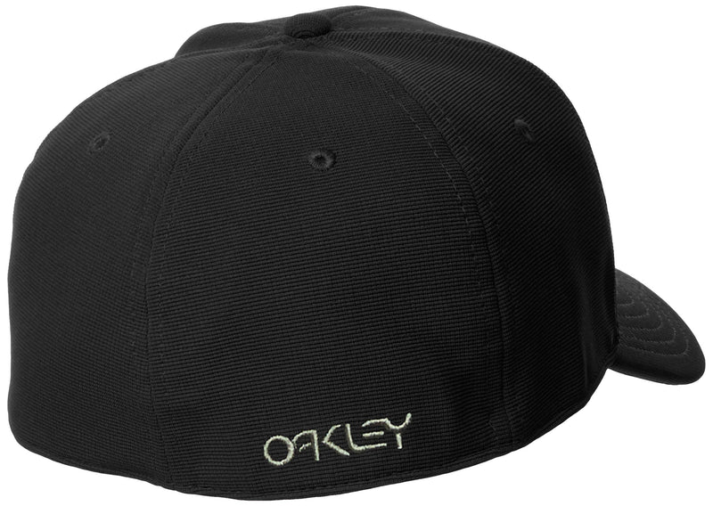 [Australia - AusPower] - Oakley 6 Panel Stretch Metallic Hat Small-Medium Blackout 