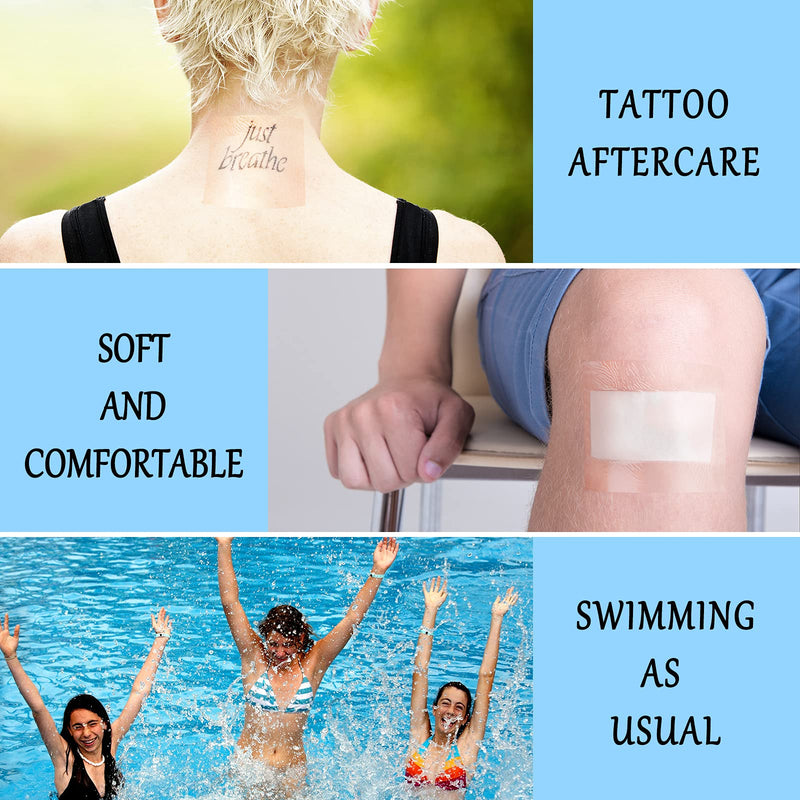 [Australia - AusPower] - Transparent Stretch Adhesive Bandage Waterproof Bandage Clear Adhesive Bandages Dressing Tape for (7.9 Inch x 10.9 Yard) 7.9 Inch x 10.9 Yard 