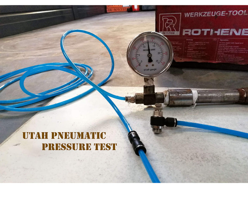 [Australia - AusPower] - Utah Pneumatic 1/4" od 1/4" Npt Air Flow Speed Control Valve Push To Connect Air Fittings Air Elbow Pneumatic Air Flow Control Valve Push Air Fitting 2 Pack 1/4"od 1/4" npt 