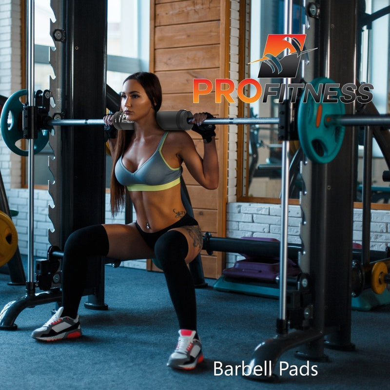 [Australia - AusPower] - ProFitness Barbell Pad Squat Pad- Shoulder Support for Squats, Lunges & Hip Thrusts - for Olympic or Standard Bars 