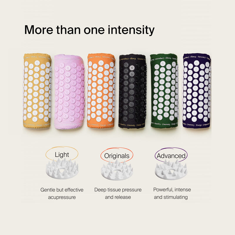 [Australia - AusPower] - Shakti Premium Acupressure Pillow, Sustainable & Durable, Relieves Stress & Tension, Promotes Relaxation & Focus, Ethically Handcrafted Acupuncture Massage Pillow in India, Organic Cotton Certified Green 