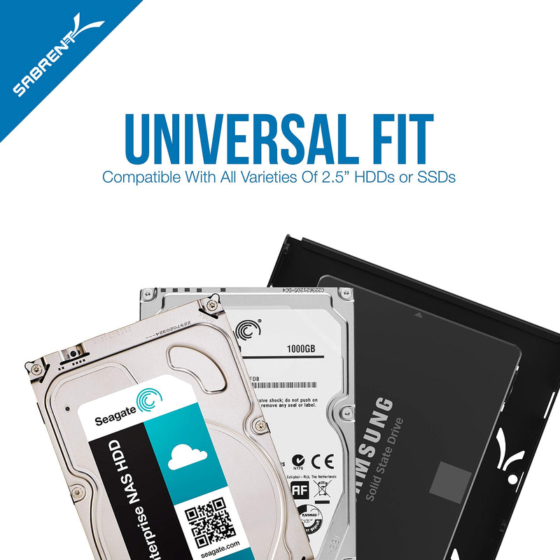 [Australia - AusPower] - SABRENT 2.5 Inch to 3.5 Inch Internal Hard Disk Drive Mounting Bracket Kit (BK-HDDH) 