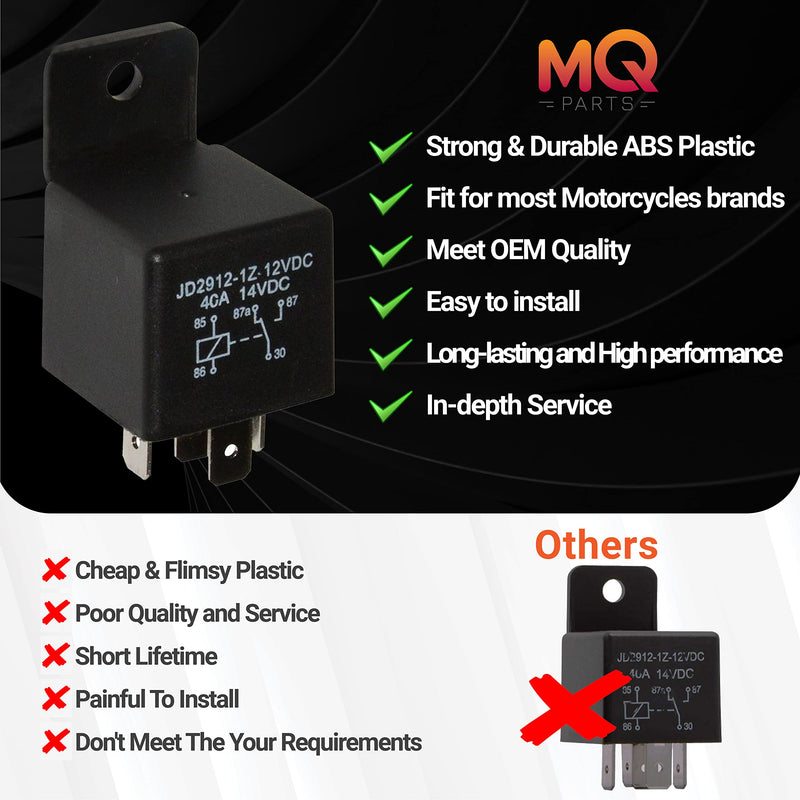 [Australia - AusPower] - 3 Packs 00432101 5-Pin 12V 40A Multi-Purpose Relay Heavy Duty Relay by MQparts - Replaces 109748 430-300 00432100 109748X - Compatible with Car, Boat, and Ariens EZR1440 EZR1540 EZR1640 