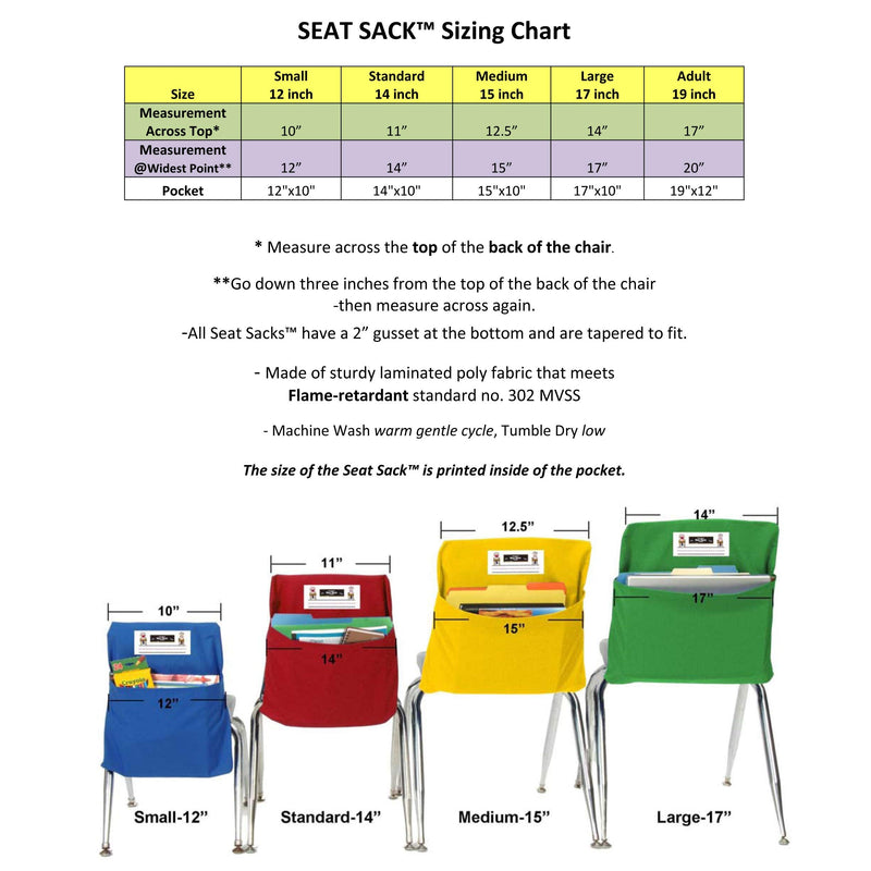 [Australia - AusPower] - Seat Sack Storage Pocket, Large, 17 Inches, Black 