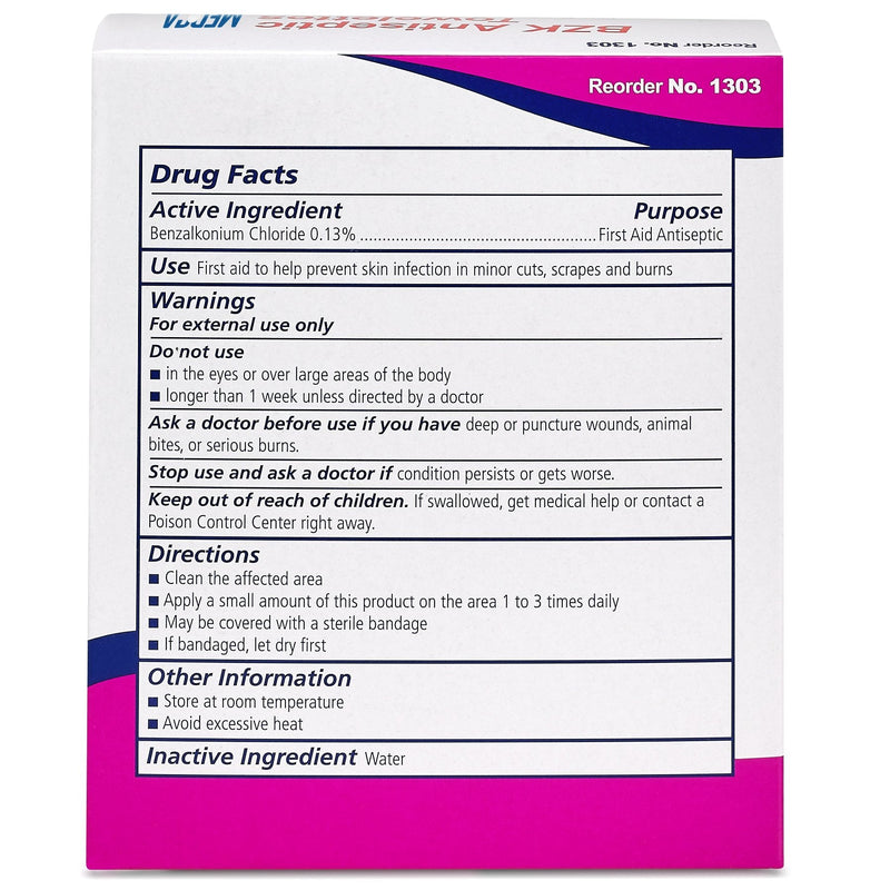 [Australia - AusPower] - Benzalkonium Chloride Towelletes Hand Wipes – (Pack of 200) Chloride Swabs Individual BZK Single-Use Packets by MEDca 5"x6" 