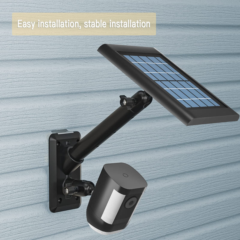 [Australia - AusPower] - HOLACA 2-in-1 Vinyl Siding Clips for Ring Solar Panel, Spotlight Cam Pro/Plus and Stick Up Cam Battery/Wired Hanger Hooks Siding Mount for Ring Super Solar Panel (Black) Pro/Plus Black 