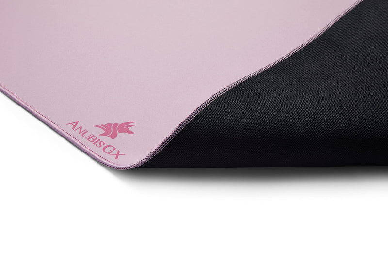 [Australia - AusPower] - AnubisGX Series Pink Gaming Mouse Pad [4 Sizes/3 Colors] (Ext: 36x12), Pink Pad with Light Pink Stitching. Best Premium Waterproof Computer XL Desk Pad, Large Non-Slip Kawaii Mat Gamer Mousepad Extended (36 x 12) Pink/Pink 