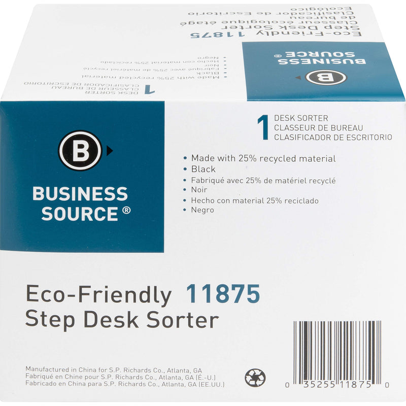 [Australia - AusPower] - Business Source 6-Slot Inclined Desk Step Sorter 