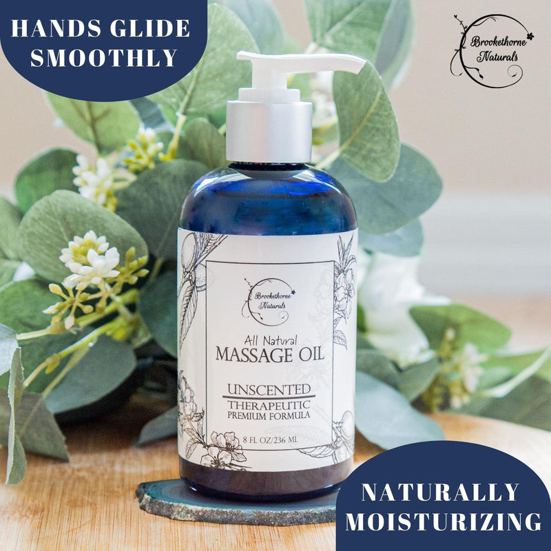 [Australia - AusPower] - Almond Massage Oil – All Natural, Unscented Spa Quality Formula. Great for Massage Therapy, Body Massage & Therapeutic Massage – with Sweet Almond, Jojoba & Grapeseed Oils - 8.5oz 
