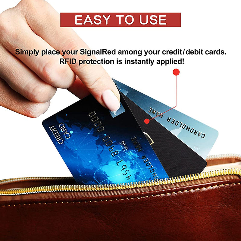 [Australia - AusPower] - SAITECH IT 10 Pack RFID Blocking Card, One Card Protects Entire Wallet Purse, NFC Contactless Bank Debit Credit Card Protector ID ATM Guard Card Blocker–(Black) (10 pcs) 10 pcs 