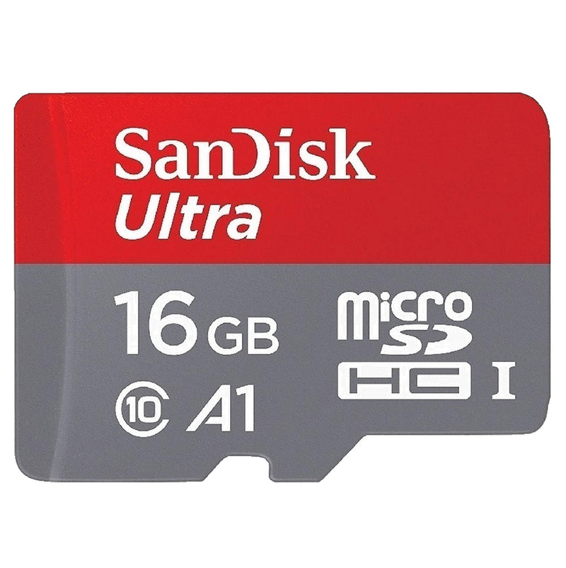 [Australia - AusPower] - SanDisk 16GB Ultra Micro SD Memory Card Class 10 Works with Canon Ivy CLIQ+, Ivy CLIQ, Instant Film Camera (SDSQUAR-016G-GN6MN) Bundle with (1) Everything But Stromboli SD & MicroSD Card Reader 