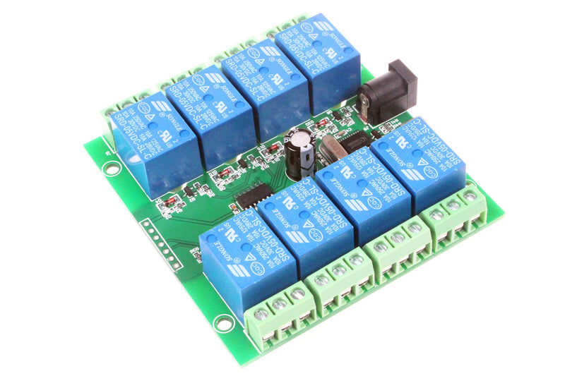 [Australia - AusPower] - NOYITO 8-Channel Micro USB Relay Module USB Smart Control Switch USB Intelligent Control Switch 