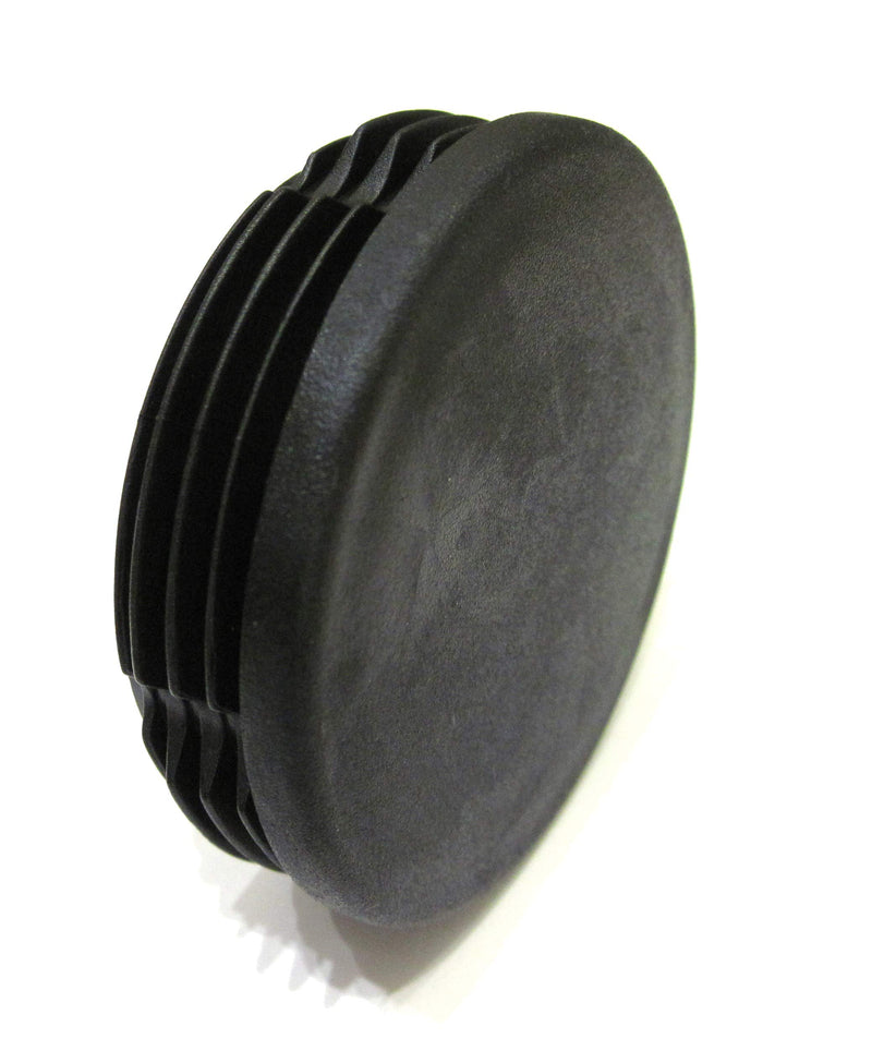 [Australia - AusPower] - 2 3/8 Inch (Approx. 60mm) Round Plastic End Cap (for Hole Size from 2 1/8 to 2 9/32, Including 2 1/4 inches, 54mm - 58mm), Cover for Fence Post, Furniture Finishing Plug (Black, 2) 2 3/8 inches Black 