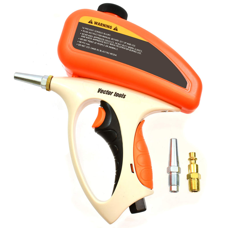 [Australia - AusPower] - Sand Blaster Gravity Feed Abrasive Handheld Air Gun Tackling Small Lightweight 