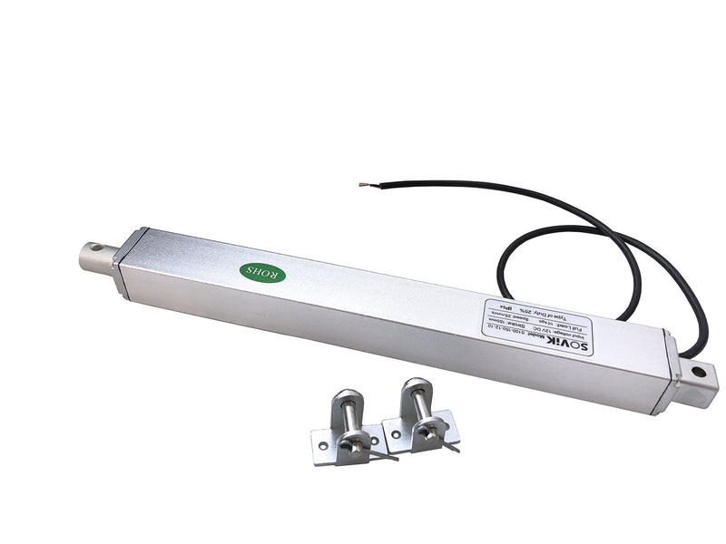[Australia - AusPower] - SOViK 6" 6 inch Stroke Small Linear Actuator, 12V DC Fast Speed 1" per sec Built in Limit Switch, 22lbs Maximum Lift Includes Mounting Brackets Full Load:22lbs 