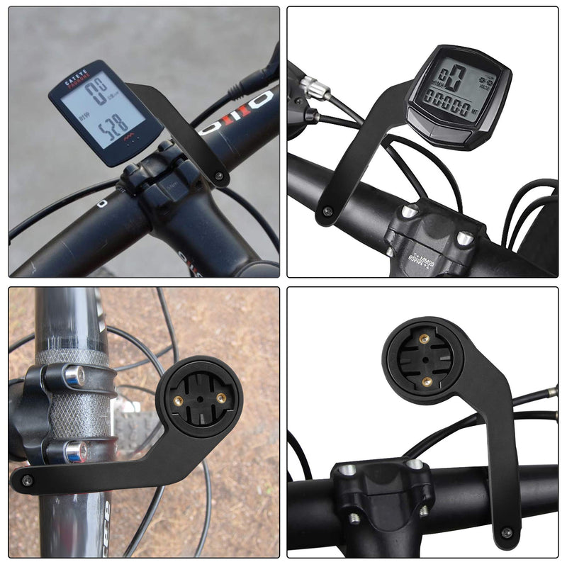 [Australia - AusPower] - FCHO Out-Front Bike Mount Bicycle Extended Mount with Carbon Finish Compatible with Garmin Edge 200, 500, 510, 520, 800, 810, 530, 830 and Other Garmin Models 