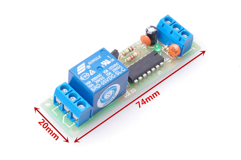 [Australia - AusPower] - SMAKN DC 5V High Level Trigger Switch Latching Relay Module / 10A load can be controlled 