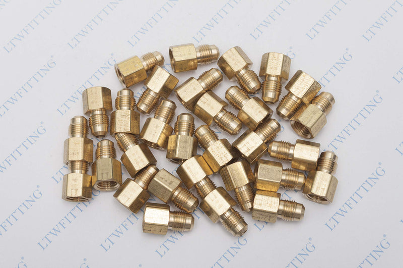 [Australia - AusPower] - LTWFITTING Brass Flare 5/16" OD x 1/4" Female NPT Female Connector Tube Fitting(Pack of 30) 