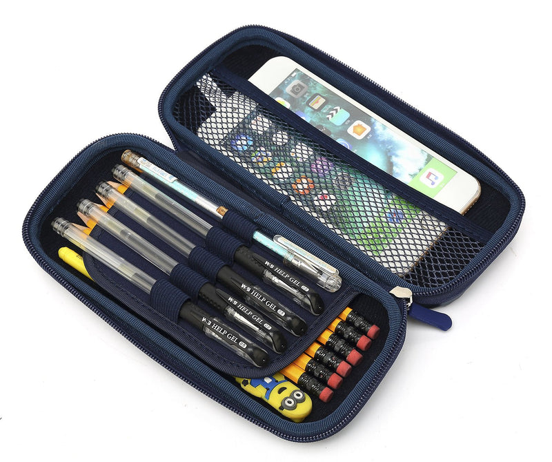 [Australia - AusPower] - KAYOND Hard Pencil Case PC Hard shell case for executive fountain pen,apple pencil,ballpoint pen,stylus touch pen (Blue) Blue 