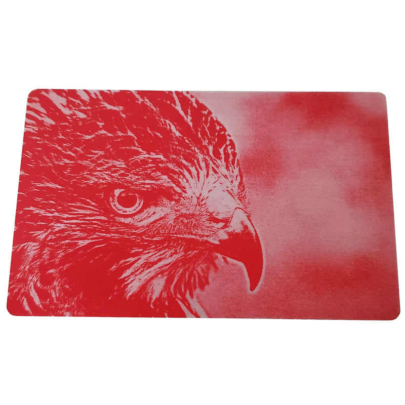 [Australia - AusPower] - Metal Business Card Blanks (100 PCS) Aluminum Cards for Laser Engraving And UV Printing (Red Gloss) Red Gloss 