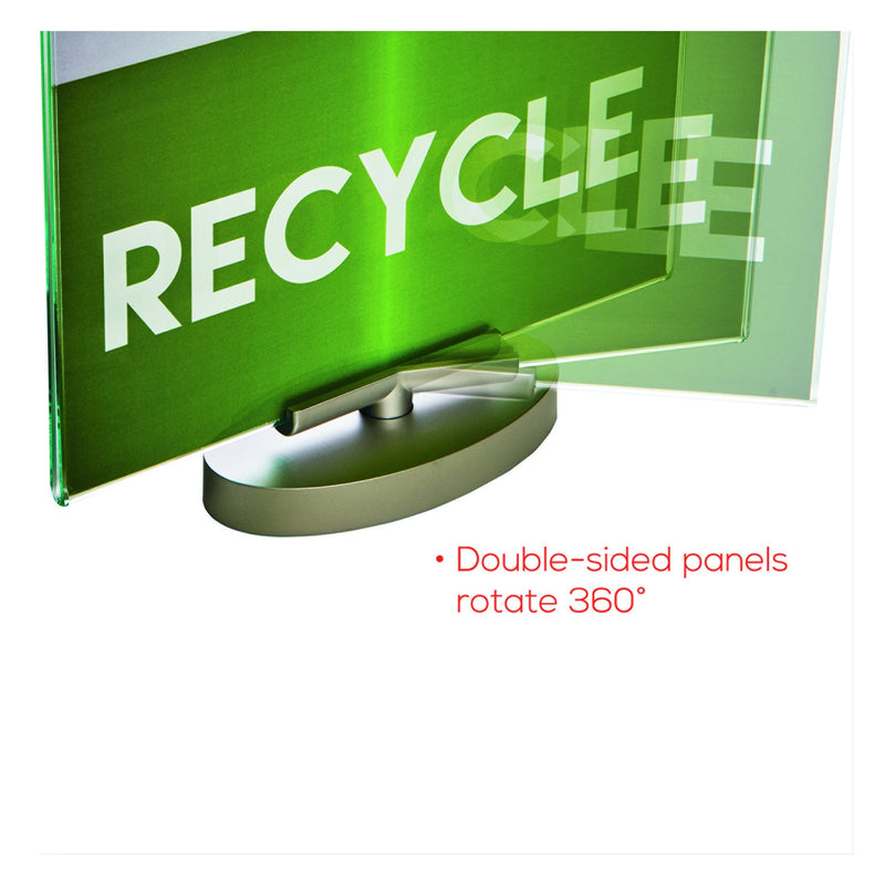 [Australia - AusPower] - Deflect-O Swivel Business and Store Sign Holder (691590) - Green 