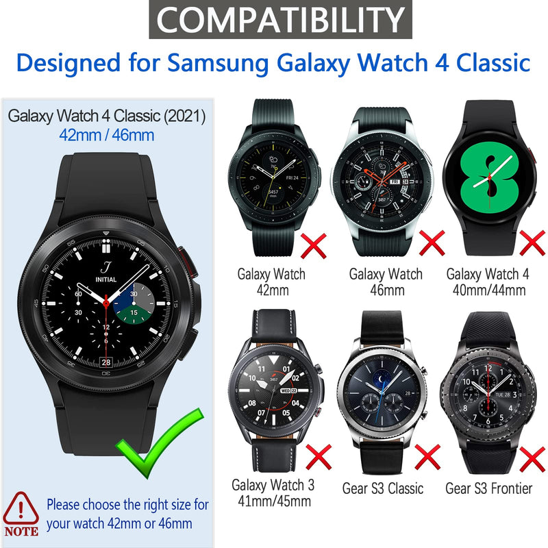 [Australia - AusPower] - Wugongyan Case Compatible with Samsung Galaxy Watch 4 Classic 46mm (2021) Soft TPU Bumper Slim Cover for Galaxy Watch 4 Classic Smartwatch Protector Accessories (3-Pack Purple+Grey+Indigo, 46mm) 3-Pack Purple+Grey+Indigo 