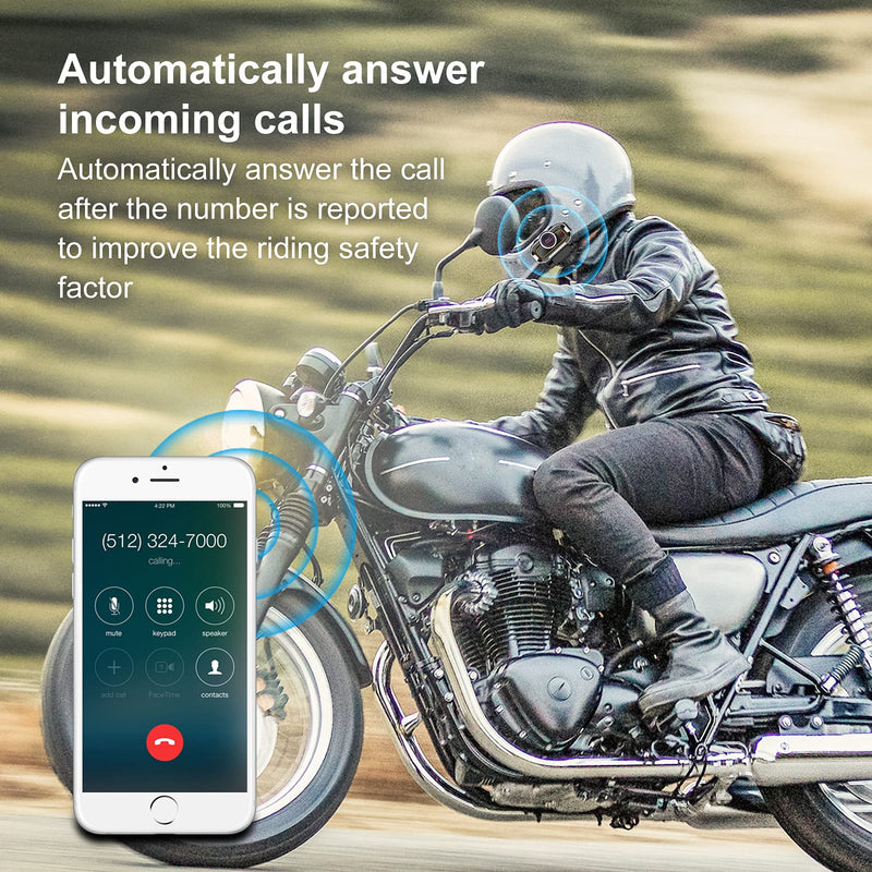 [Australia - AusPower] - Motocycle Helmet Intercom Communication System, VR robot 2 Riders 800M Motorcycle Bluetooth Headset, Multi-Function Motorbike Helmet Intercom Headset with Noise Cancellation/Stereo Music/FM Radio 