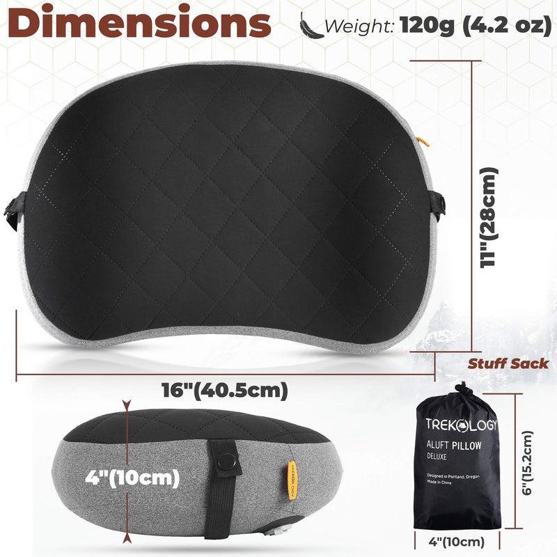 [Australia - AusPower] - Inflatable Pillow for Camping, Backpacking Pillow, Travel, Hiking, Camping Pillow, Beach Pillow- Compact Ultralight Blow Up Portable Air Pillows for Sleeping, Pad Attachment Strap for Camp Mat. 