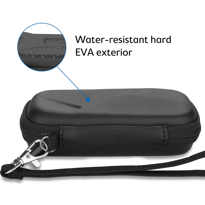 [Australia - AusPower] - ProCase Carrying Case for Crucial X8 Portable SSD 1TB / 500GB (Case Only), Hard Drive EVA Travel Case for Crucial X8 1TB / 500GB Portable External Solid State Drive –Black 