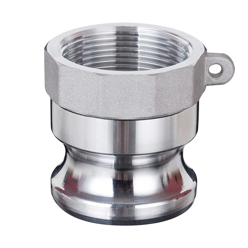 [Australia - AusPower] - Aluminum Global Type A Cam and Groove Hose Fitting, 1.5" Camlock Hose Coupler , 1.5" Plug x 1.5" NPT Female 1.5 Inch 