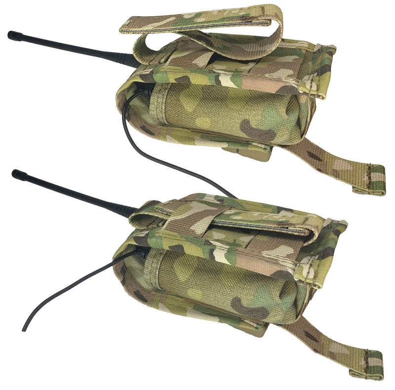 [Australia - AusPower] - MOLLE Holder Cordura Tactical Pouch Bag Radio Phone GPS Holster Two-Way Multicam 