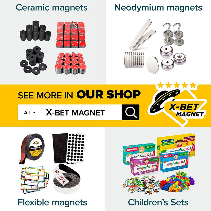 [Australia - AusPower] - Magnetic Squares - 110 Self Adhesive Magnetic Squares (Each 4/5" x 4/5") - Flexible Sticky Magnets - Peel & Stick Magnetic Sheets - Tape is Alternative to Magnetic Stickers, Magnetic Strip and Roll 