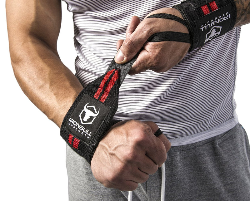[Australia - AusPower] - Iron Bull Strength Wrist Wraps & Lifting Straps Combo 