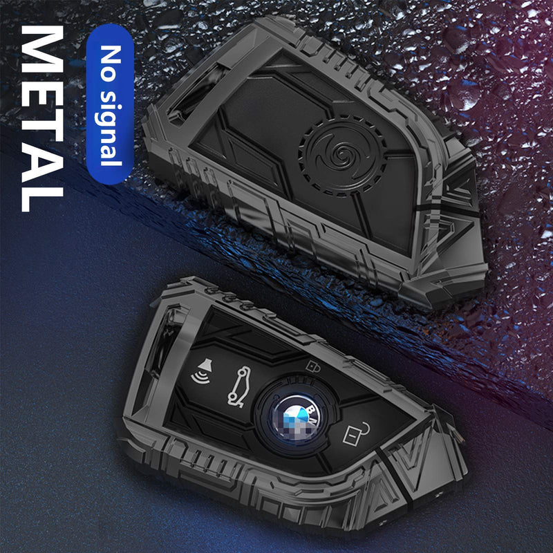 [Australia - AusPower] - Car Key Case Luxury Blade Shape Key Case Shell Entry Key Cover (Black) black 