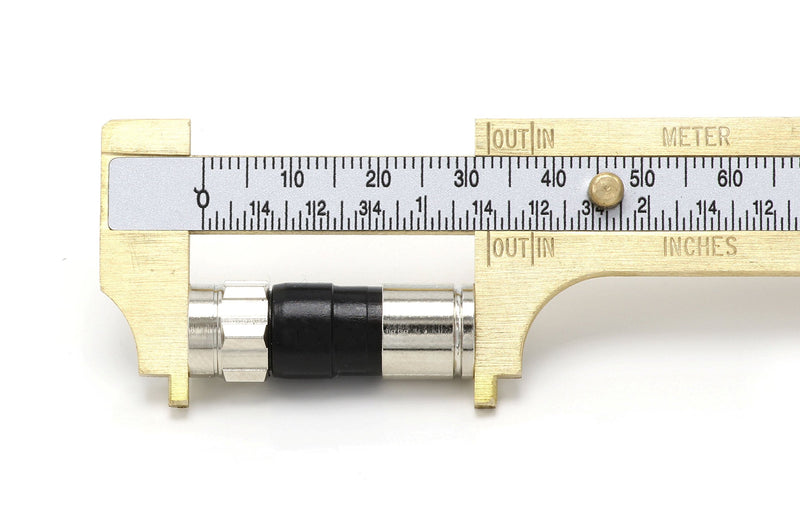[Australia - AusPower] - THE CIMPLE CO Coaxial Cable Compression Fitting - 50 Pack Connector - for RG6 Coax Cable - with Weather Seal O Ring and Water Tight Grip Silver 
