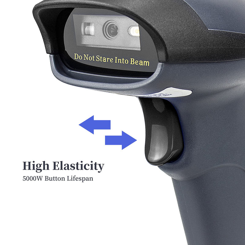 [Australia - AusPower] - NETUM USB Barcode Scanner with Stand Wired Handheld Bar Code Reader 1D CCD Scanner Gun for Supermarket, Convenience Store, Warehouse 