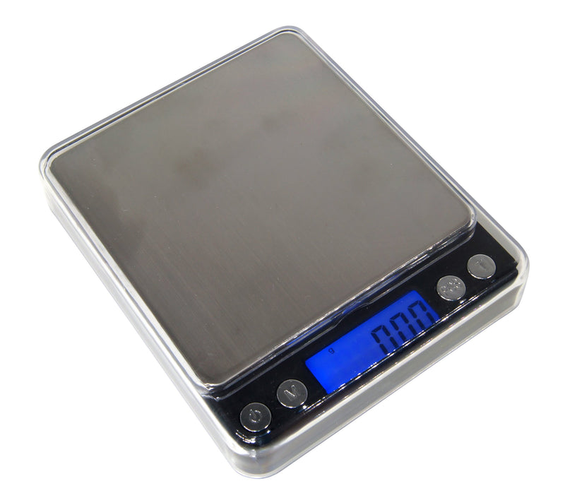 [Australia - AusPower] - GemOro Platinum XP500 Extra Precision Portable Pocket Scale, 500g x 0.01, Silver 