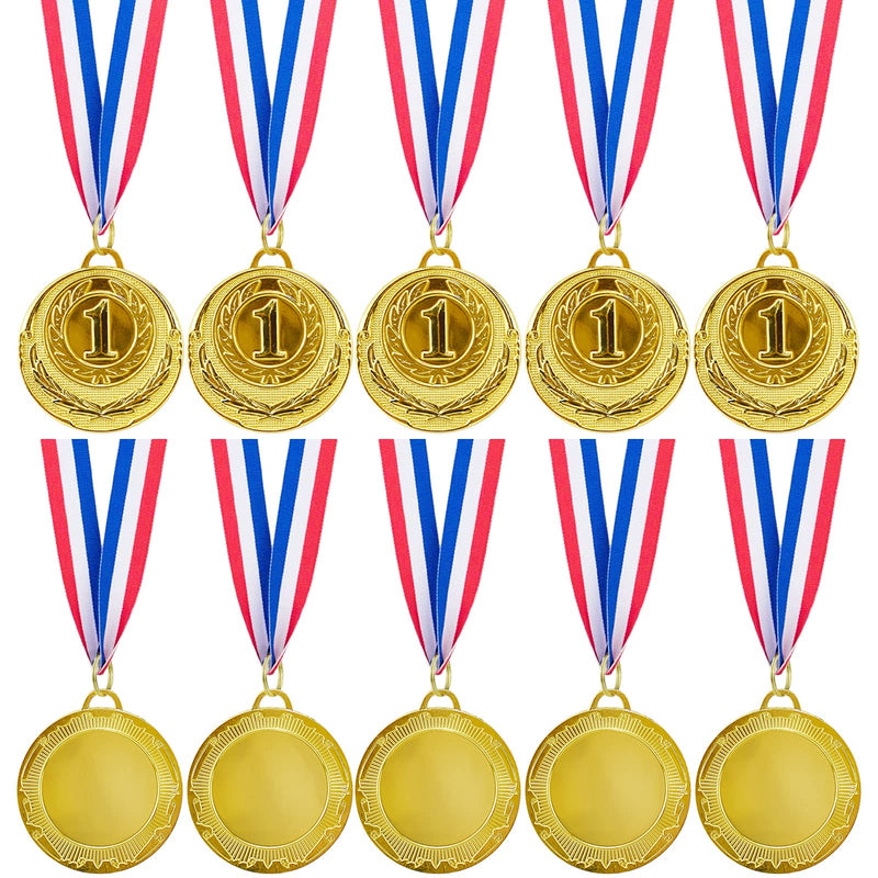 [Australia - AusPower] - Abaokai 12 Pieces Gold 1st Place Award Medals-Winner Medals Gold Prizes for Sports, Competitions, Party, Spelling Bees, Olympic Style, 2 Inches 