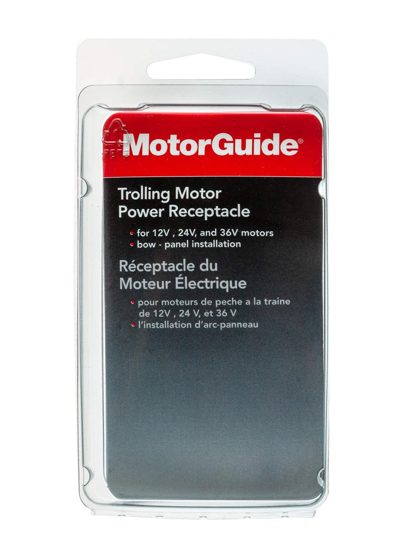[Australia - AusPower] - MotorGuide Accessories, trolling Motor Power Receptacle, 2-Prong , Black 