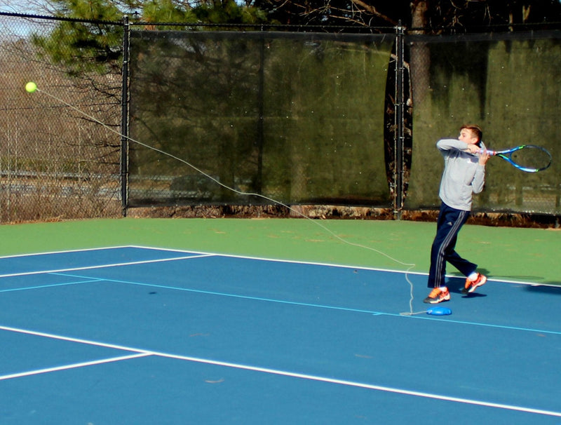 [Australia - AusPower] - Tourna Fill-n-Drill Tennis Trainer with Extra Ball, Blue 