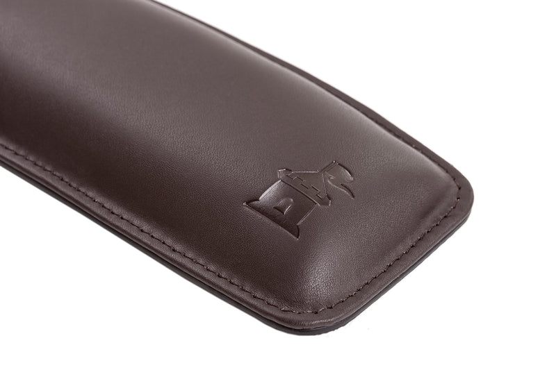 [Australia - AusPower] - Motte by Castle – Leather Wrist Rest Cushion for Mice, Mouse Pads, and Laptops – Ergonomic Durable Wrist Pad with Anti-Slip Rubber Base (Woodland) Woodland 