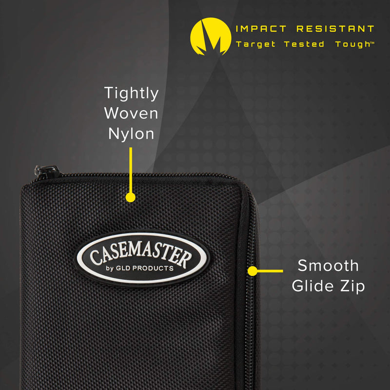 [Australia - AusPower] - VIPER Casemaster Select Nylon Steel and Soft Tip Dart and Accessory Case, Holds 3 Darts, Foam Cushion Allows Flights to be Stored Open Without Being Crushed 