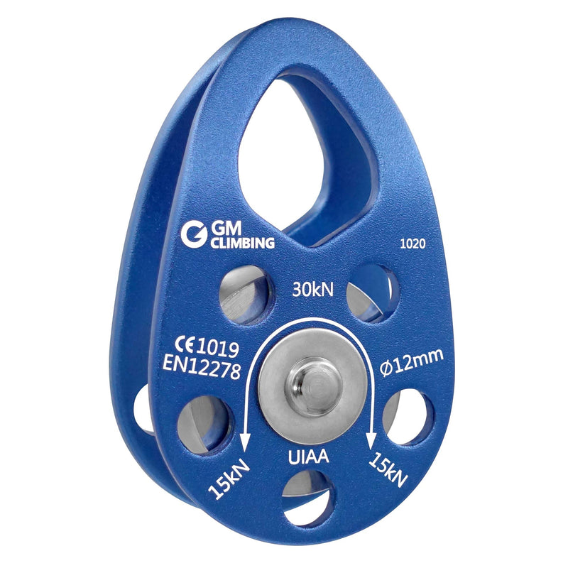 [Australia - AusPower] - GM CLIMBING UIAA Certified 30kN Swing Cheek Micro Pulley Ball Bearing CE General Purpose One unit 