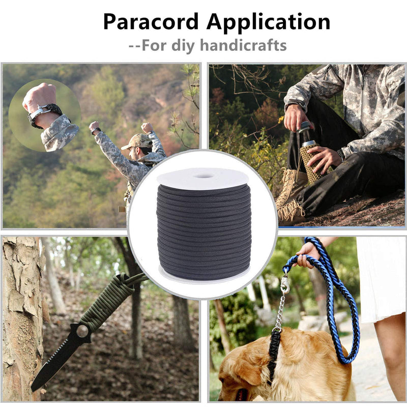 [Australia - AusPower] - GeGeDa Paracord 550 Cord Roll Mil-Spec 550lb Paracord 100Feet Spool Army Green 100.0 Feet 