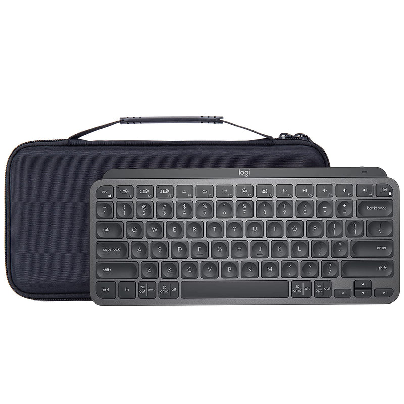 [Australia - AusPower] - Aenllosi Hard Carrying Case Compatible with Logitech MX Keys Mini Advanced Wireless Illuminated Keyboard (Black) Black 